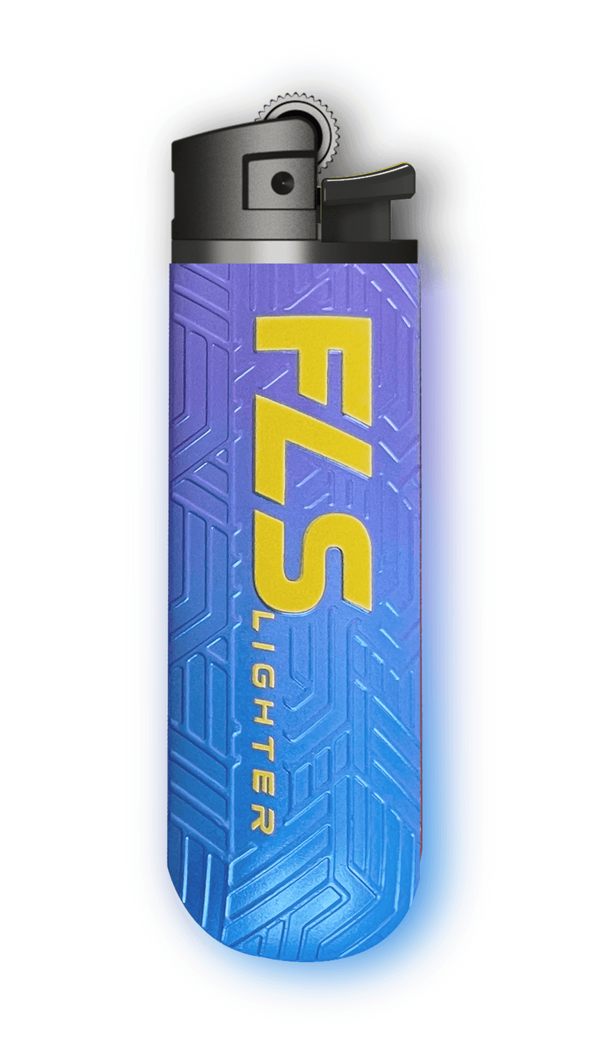 FLS Classic Black Lighter - Wind Resistant Performance Lighter
